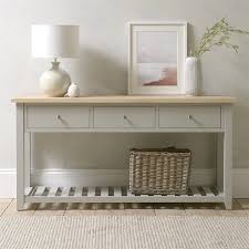 Chester Dove Grey Large Console Table