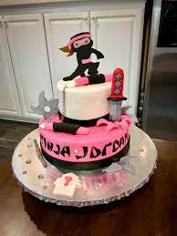 Ninja cake, pink ninja | Ninja birthday parties, Ninja cake, Ninja birthday  cake