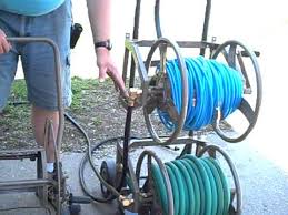 A Hose Reel Cart For Window Cleaning