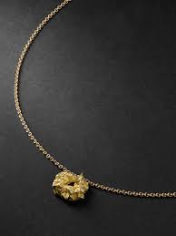 elhanati rock gold necklace for men