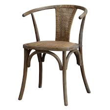 Wicker Round Back Dining Chair