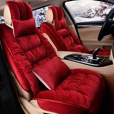 Short Plush Seat Cover Winter Seat Mats