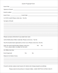 Free Event Planning Proposal Template Kadil