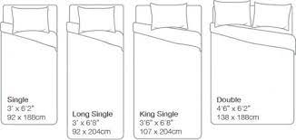 King size bed frames are designed to fit bedding that measures 76 inches wide x 80 inches long. Bed Sizes In Cm Australia Matres Image