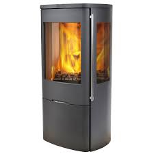side glass defra wood burning stove