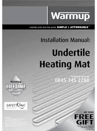 warmup undertile heating mat