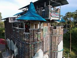 Village Out Of Plastic Bottles In Panama