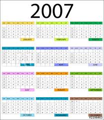 2007 Calendar Buy This Stock Illustration And Explore Similar