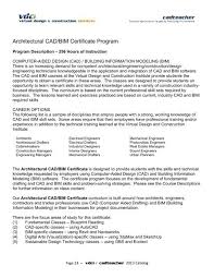 architectural cad bim certificate