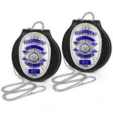 mezchi 2 pack police badge holder
