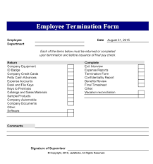 30 best employee termination forms