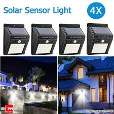 4pcs 20 Led Solar Motion Sensor Light