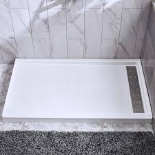 solid surface alcove shower pan base