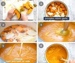 Ingredients To Make Pumpkin Soup gambar png