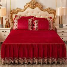 Lace Velvet Queen Size Fitted Bed