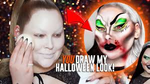 you draw my halloween makeup look