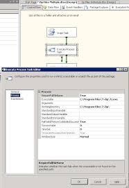 using ssis to zip files and email the