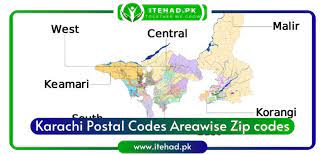 karachi zip codes area wise list of