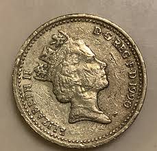 1990 one pound uk queen elizabeth ii