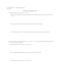 Homework Assignment 2 Discrete Structure Ii And Lab Studocu