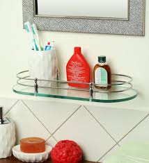 Glass Bathroom Shelf In Transpa