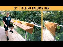 How To Build A Fold Down Balcony Bar