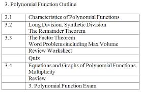3 polynomial functions