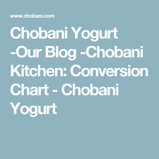 Chobani Fyi Kitchen Conversion Yogurt Pudding