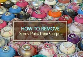 how to remove spray paint from carpet