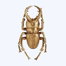 Gold Wall Decor Beetle Large The