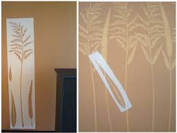 Ornamental Grass Stencil Design