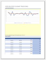 Kids Blood Sugar Tracker Template For Excel Printable