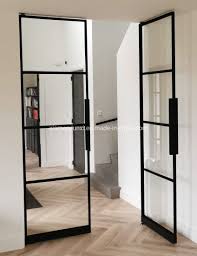 Black Color Interior Glass Door