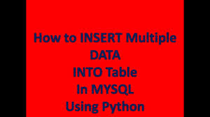 mysql using python