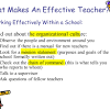 What makes an effective teacher