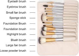 12pcs makeup brush set professional