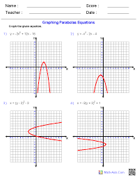 Graphing quadratics review worksheet name _ fill in each blank using the word bank. Algebra 1 Worksheets Quadratic Functions Worksheets