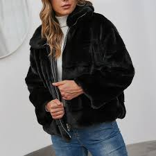 Generic Women S Faux Fur Jacket Dressy