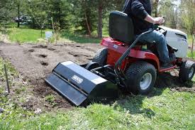 rotary tiller for lawn and garden tractors
