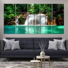 Extra Large Waterfall Wall Art Canvas