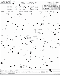 Aavso Finding Chart For Hr Lyr Comparison Star Magnitudes
