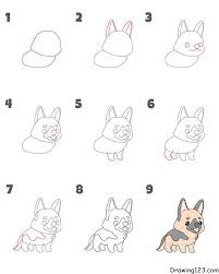 dog drawing tutorial how to draw a
