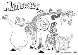 Os protagonistas do madagascar 3. Desenhos Para Colorir Madagascar