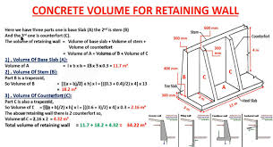 Retaining Wall Construction Calculate