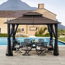 Put our 20+ years of experience to work for you and get the shed, gazebo or custom garage you've our offices are open to help you with your shed/gazebo/garage purchase. Gazebos Shade Structures The Home Depot