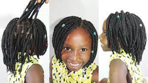 Super cute braids with brazilian wool hairstyle for kids toddlers with short hair. How To Braid A Bob Braid With Brazilian Yarn Youtube