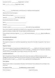 Write Short Confidentiality Agreement Form Clause Sample