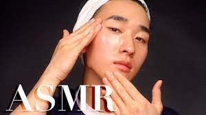 asmr skincare routine relaxing sounds