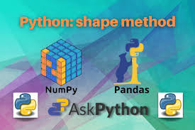 python shape function find dimensions