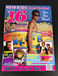 16 Magazine Teen NEW KIDS ON THE BLOCK Jonathan Knight DEBBIE GIBSON Aug  1991 